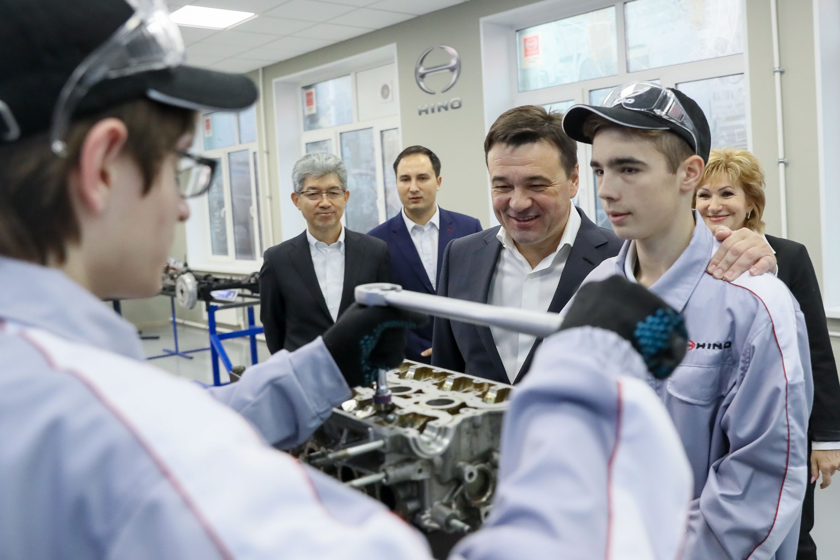 Открытие учебно-тренировочного комплекса HINO на базе Химкинского техникума 