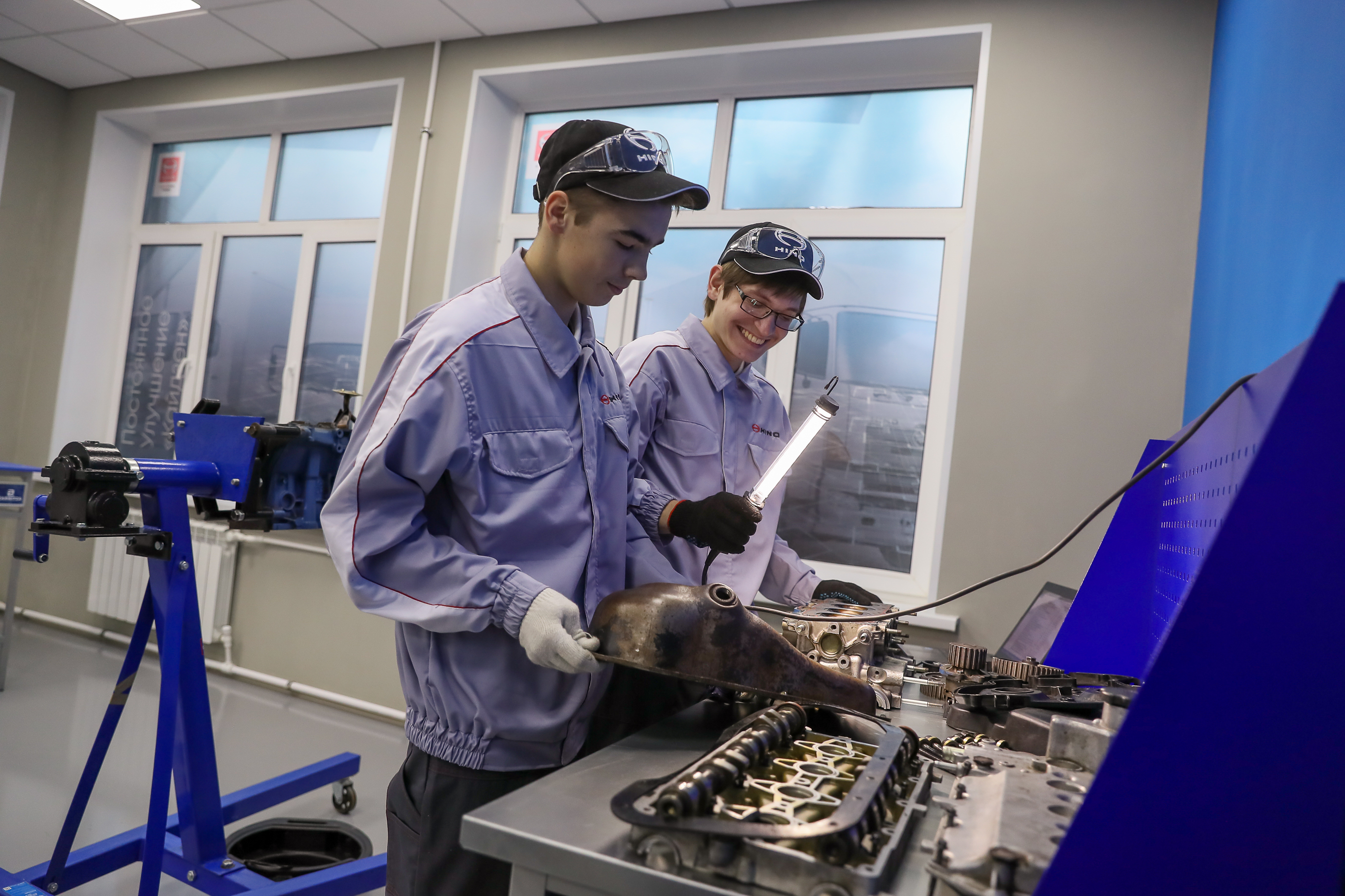 Открытие учебно-тренировочного комплекса HINO на базе Химкинского техникума 