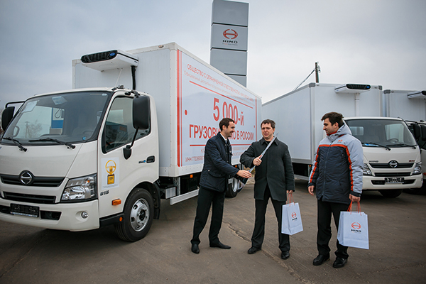 Продан пятитысячный автомобиль HINO в России!