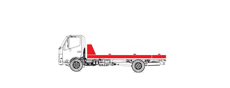 Эвакуатор с подвижной платформой и лебедкой