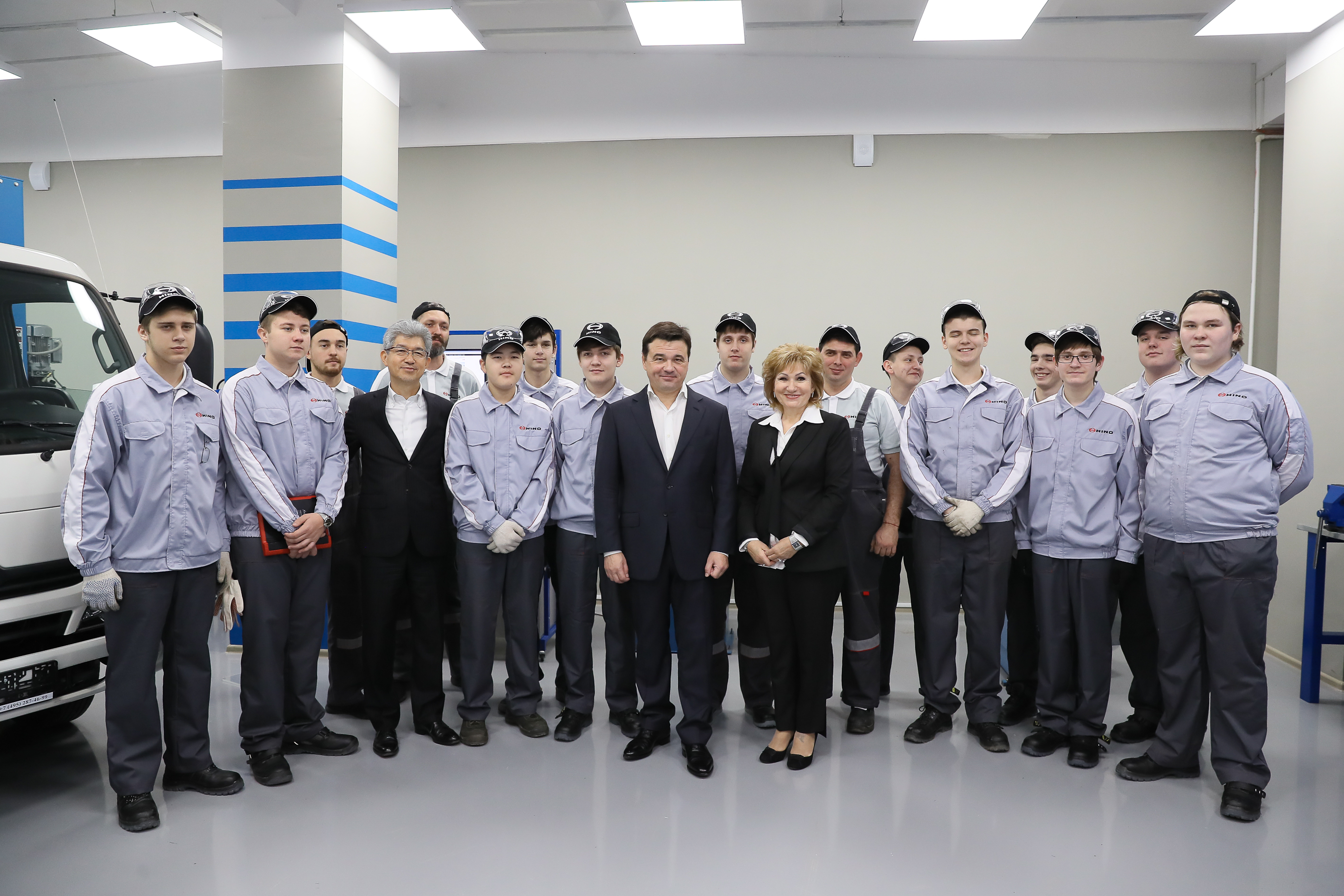 Открытие учебно-тренировочного комплекса HINO на базе Химкинского техникума 