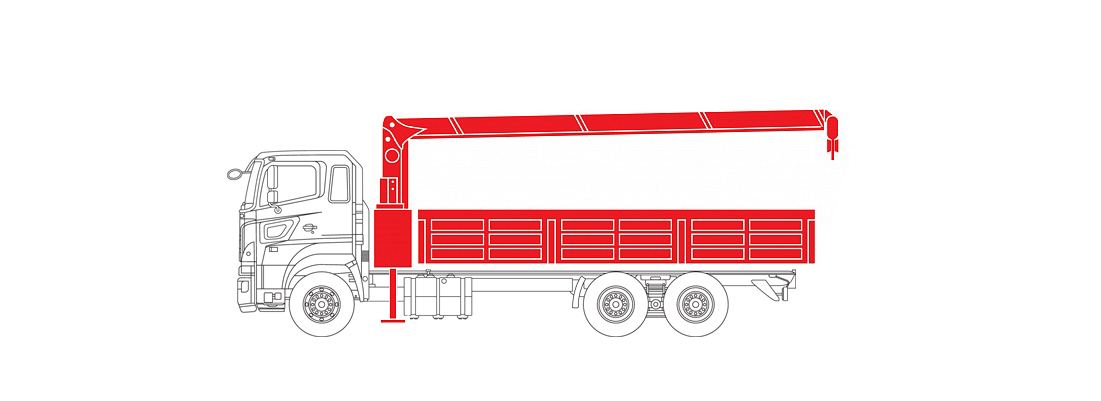 Бортовая платформа с КМУ