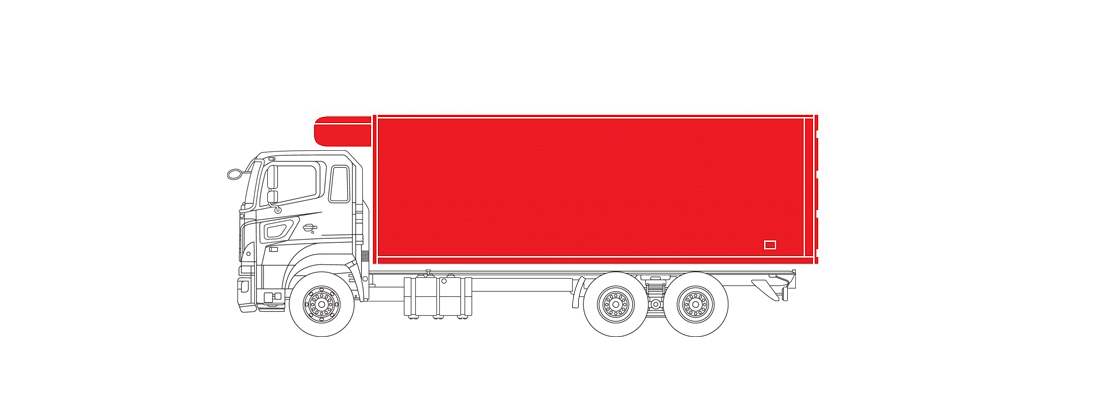 Фургон рефрижератор с холодильной установкой и с грузоподъемным бортом (или без него)